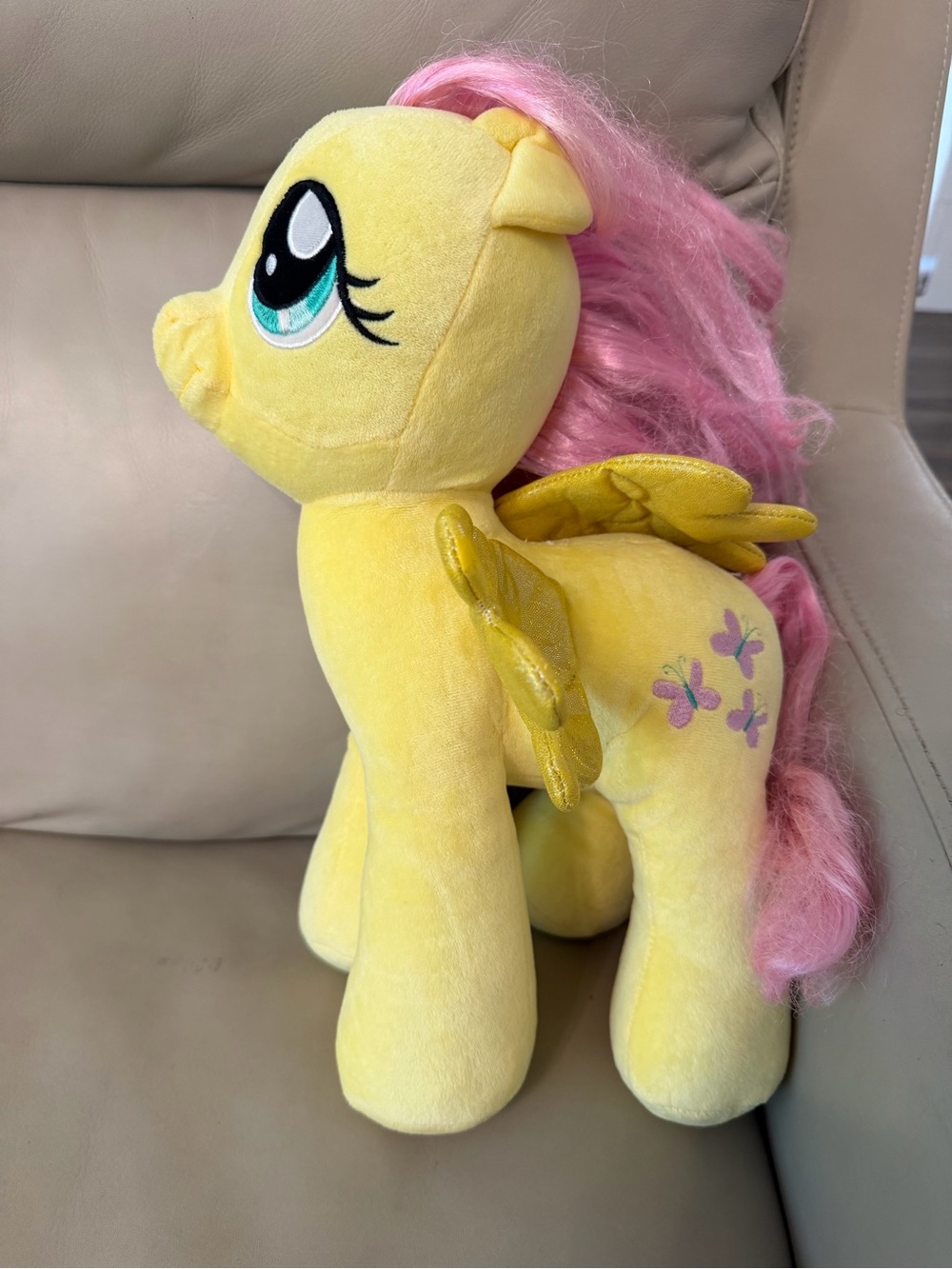Build A Bear My Little Pony Fluttershy Butterflies 16” Plush 2013 Glitter Wings